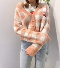 Load image into Gallery viewer, Cherry Cardigan - Peach
