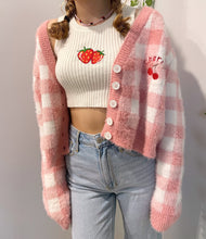 Load image into Gallery viewer, Cherry Cardigan - Pastel Pink
