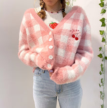 Load image into Gallery viewer, Cherry Cardigan - Pastel Pink
